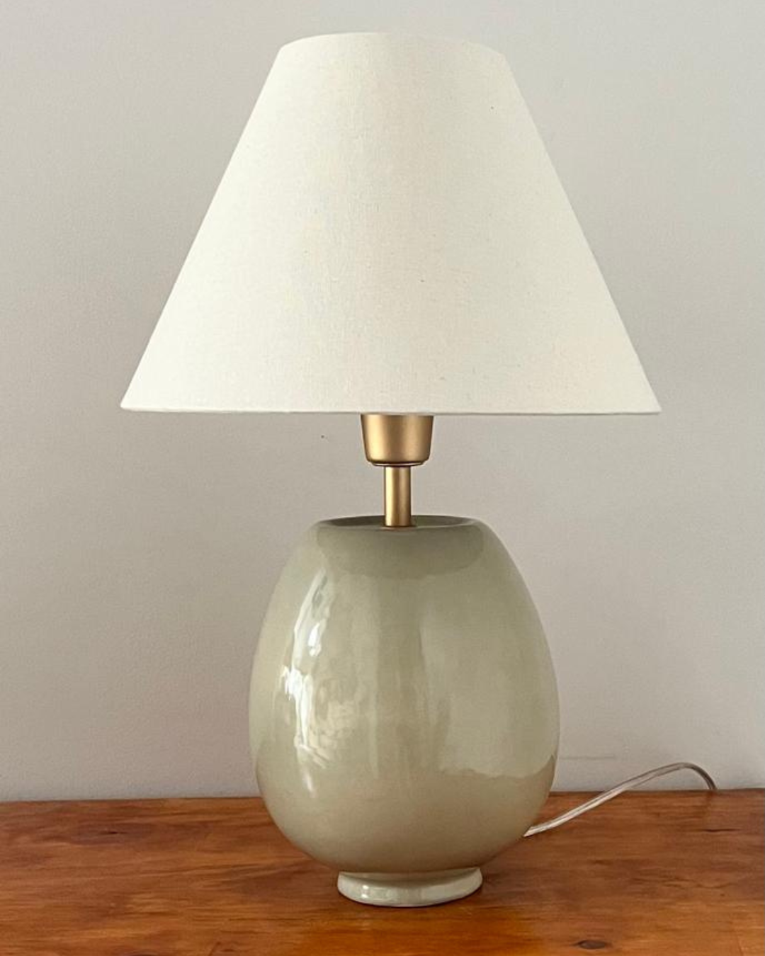 Abajur Roma Verde Oliva