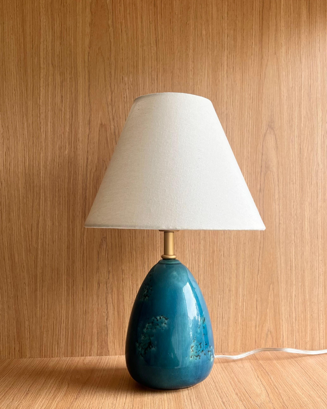 Abajur Dubai Azul Mesclado