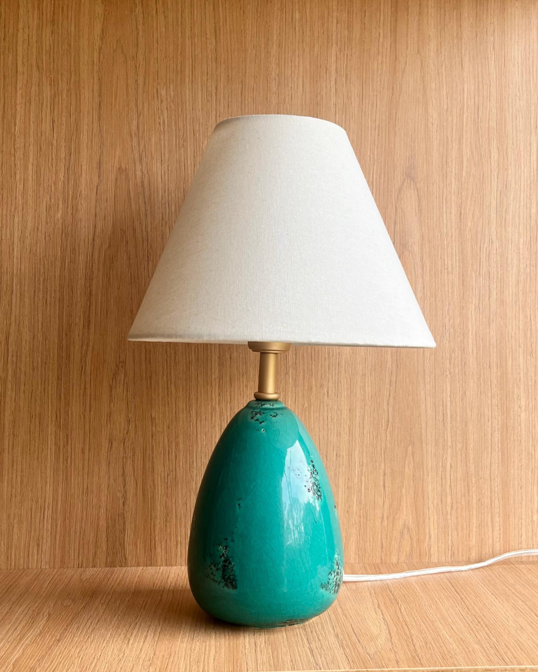 Abajur Dubai Turquesa Mesclado